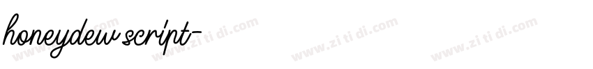 honeydew script字体转换 honeydew script字体转换